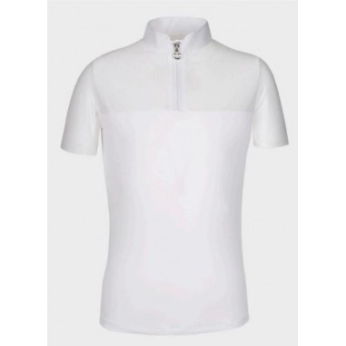 Zip Polo w/Perforated Sleeves And Back Cavalleria Toscana