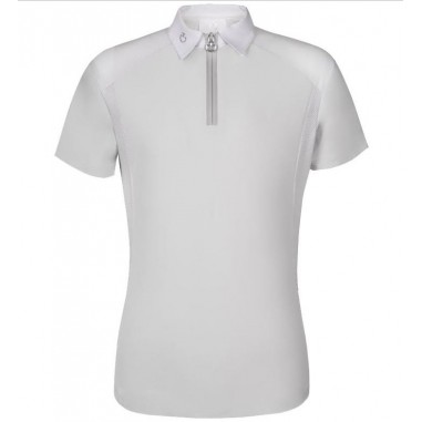 Jersey Zip Polo w/ Perforated Cavalleria Toscana