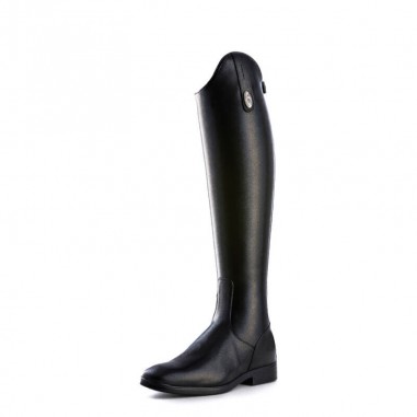 Stivali in pelle grain con inserto elastico De Niro Boots