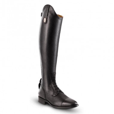 Stivali in pelle grain con inserto...