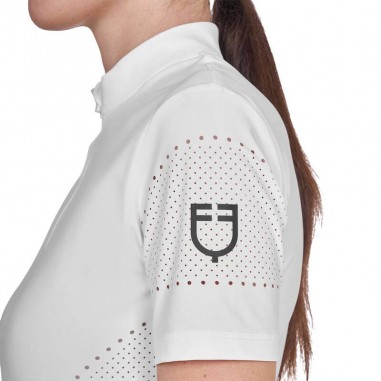 Polo gara donna perforata Equestro...